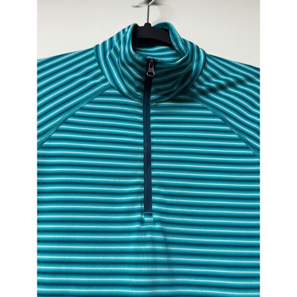 MOUNTAIN HARDWARE Striped Quarter Zip Long Sleeve Pullover, Sz S - Picture 2 of 7